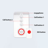 Wireless Caregiver Pager - Elderly Alert System with SOS Emergency Button, Portable One-Click Caller Alarm, 4G Two-Way Intercom