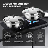 304 Stainless Steel Multifunctional Cooker - 8L Household Thickening Pressure Pot
