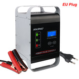 Car Battery Charger Intelligent US EU Plug 12V 24V High Power 600W Pulse Repair Fully Automatic For Lithium Lead Acid Batteries