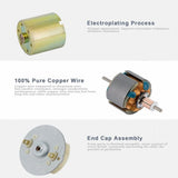 DC 12V 30RPM Gear High Torque Electric Mini Speed Reduction Geared Motor Eccentric Output Shaft 37mm Gearbox
