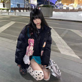 Men's And Women's Loli Print Stand-up Collar Thickened Down Padded Jacket