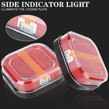 24V Truck Taillights 12V Car Turn Signal License Plate Lamp Tail Brake Lights for UTV ATV Van 4x4 28 LED Illumination Indicator