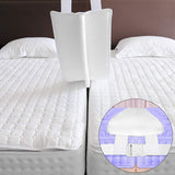 Top-2X Bridge to King Converter Kit Adjustable Mattress for BedspaceFiller Twin Bed Connector