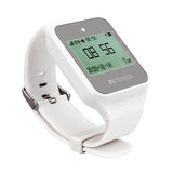 TD108 White Watch Receiver English Portuguese Russian Three Language Restaurant Service