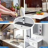Silicone carpet, faucet handle, drip tray, sponge and soap holder, kitchen sink accessory, 1 piece