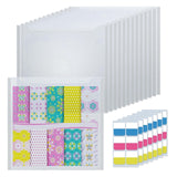 30.48X30.48Cm Paper Storage, 50Pcs Clear Scrapbook Paper Storage Organizer Box For Cardstock