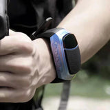 Bluetooth-Compatible Sports Music FM Radio USB Charging Bike Cycg Watches Alarm Watch Audio for Running/Hiking