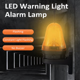Warning Light Gate Opener Universal Flashing Lights IP54 High Brighess for Emergency and Construction Vehicles