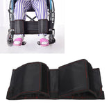 Therapy Wheelchair Leg Strap Black Wheelchair Foot Rest Restraint for Elderly Disabled Legs Restraining Braces