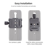 Aluminum Alloy Quick Release Clamp with Arca Slot 3/8-inch & 1/4-inch Screw Hole for DJI RS2/RSC2/RS3 QR Plate