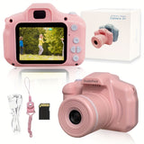 Long Lens Kids Camera For Chrsitamas Halloween Birthday Gift HD Digital Viedo Camera For 3-12 Years