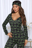 Women's Fashion Casual Digital Printing Jumpsuit