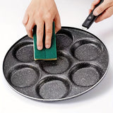 1pc Egg Skillet, Non-Stick Egg Frying Pan, 7-cavity Round Pancake Pan, Mini Pancakes Fried Egg Burger Pan