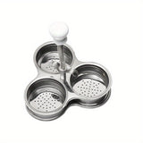 1pc Egg Poacher Insert Stainless Steel Poached Egg Cooker Eggs Poaching Cups Egg Poachers Nonstick Induction Cooktop Egg