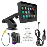 7 Inch Car Stereo MP5 Player BT Hands-Free Calg FM Radio Support Carplay Android Auto Phone k Reversing Assist Dual USB