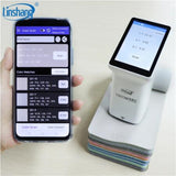 Linshang LS175 Smart Touch Screen Colorimeter for Coating Ceramic Plastic Paint Color Measurement Comparison