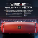 Outdoor Portable Wireless Bluetooth 5.0 Speaker Outdoor Waterproof Column Stereo HiFi Speakers Support TF Card FM Radio Mp3 Player for SmartPhone