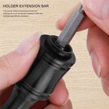 Bit 1/4 Inch Hex Screwdriver Extension Bar Keychain Screw Adapter Change Drill Bits Holder