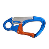 30KN Outdoor Rock Climbing Master Lock Carabiner Safety Buckle Mountaineering Downhill Safety Hook Climber Working Locking Snap