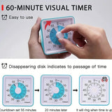 1pc, Visual Analog Silent Countdown Timer for Students, Teachers, Cooking, Baking, Sports, Games, and Office Use