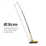 Toy Lifter 360 Degress Rotate Work Platform Crane with 4 Front Wheel Steering Engineering Car Model Gift for