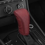 Handle Knob Decor Wear-resistant Shift PU Leather Non-Slip Protective Cover Universal Car Interior Accessories