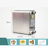 80 Plates Stainless Steel Heat Exchanger Brazed Plate Type Water Heater Chiller Cooler Counter Flow Chiller.