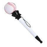 Smooth Writing Novelty Sports Ballpoint Pen Set Basketball Football Tennis for Students