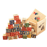 27 Pcs Children Wood Alphabet Letters Stacking Building Blocks Craft Early Learning Educational Toys Baby Room Decor