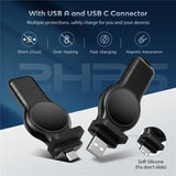 NEW in 1 Magnetic Wireless Charger Portable Type-C USB Interface for Apple Watch iWatch 8 7 6 5 SE 4 3 2 Fast Charging