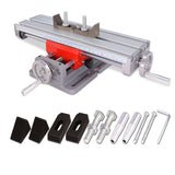 X Y Axis Bench Cross Slide Vise Table Mini Aluminium Milg Drilg Fixture Worktable 1pc