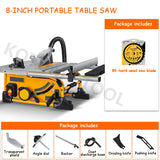 8 Inch Dust-Free 210MM 1500W Wood Cutting Portable Multi-Function Woodworking Table 80 teeth Circular Saw