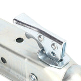 Trailer Coupler Galvanis Besi Deformasi Bukti Lidah Lurus Trailer Coupler 2in Saluran Persegi 3500 Lbs Kapasitas Beban 2in