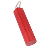 Keychain Medicine Holder Case 3 Compartment Waterproof Metal Travel Tablet Capsule Holder for Outdoor