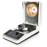 110g/0.001g/0.005g/0.01g Halogen Moisture Analyzer High-Temperature 160°C Toucreen Display USB & RS232 Connectivity