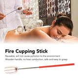 2PCS Fire Stick Torch Reusable Stainless Steel Cupping Ignition Rod for Beauty Salon Massage Foot Bath Shop