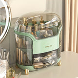 1pc Dust-Proof Cosmetics Storage Box with Drawer - Large Capacity Organizer for Skin Care Products and Finishing Shelf