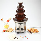 4 Tiers Electric Fountain - Melting Machine, Fondue Pot Set for Chocolate, Candy, Ranch, Nacho Cheese. UK, 230V.