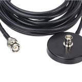 CB Radio BNC Male Antenna Magnetic Base with 5 Meters RG58 Coaxial Extension Cable