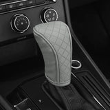 Handle Knob Decor Wear-resistant Shift PU Leather Non-Slip Protective Cover Universal Car Interior Accessories