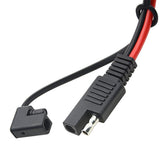 3PCS Heavy Duty Extension Cable with SAE Waterproof Cover Cap 18AWG 30CM