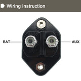 12-32V Circuit Breaker Trolling Motor Car Marine Boat Stereo Audio Inline Inverter Waterproof with Manual Reset Switch Fuse 20A