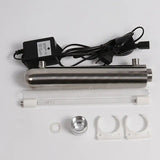 110V/220V Stainless Steel UV Water Sterilizer Ultraviolet Tube Lamp Direct Drink Disinfection Filter Aquarium Fish Tank Purifier