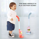 Children Electric Cleaner Simulation Vacuum Catcher Kids Pretend Cleaning Educational Toy Mini Vacuum, Blue