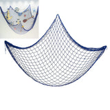 1X2M Nautical Fishing Net Decorative Seaside Wall Beach Party Fishing Mesh Mediterranean Decor Wall Sticker DIY Fishing Net