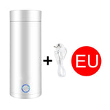 400ml Travel Stainless Steel Vacuum Insulated Cup Auto Off Electric Kettle Water Boiler Bottle For Tea Coffee