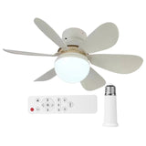 Fans Lights Crystal Fandelier 3000K-6500K 3 Speed Remote Control LED Ceig Fan For Bedroom/Garage/Kitchen