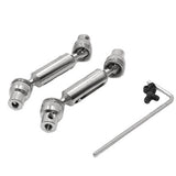 For WPL 1/10 C74 1/16 RC Car Parts Accessories Metal Upgrade Front & Rear Drive Shafts