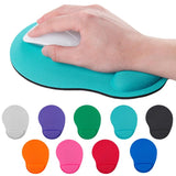 Mouse Pad with Memory Foam Stepped-Wedge Design Ergonomic Wrist Support Non-slip Mousepad for Home Office Supplies