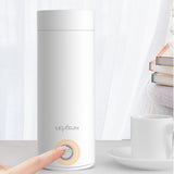Travel 400ml Stainless Steel Vacuum Insulated Cup Auto Off Electric Kettle Water Boiler Bottle for Tea Coffee